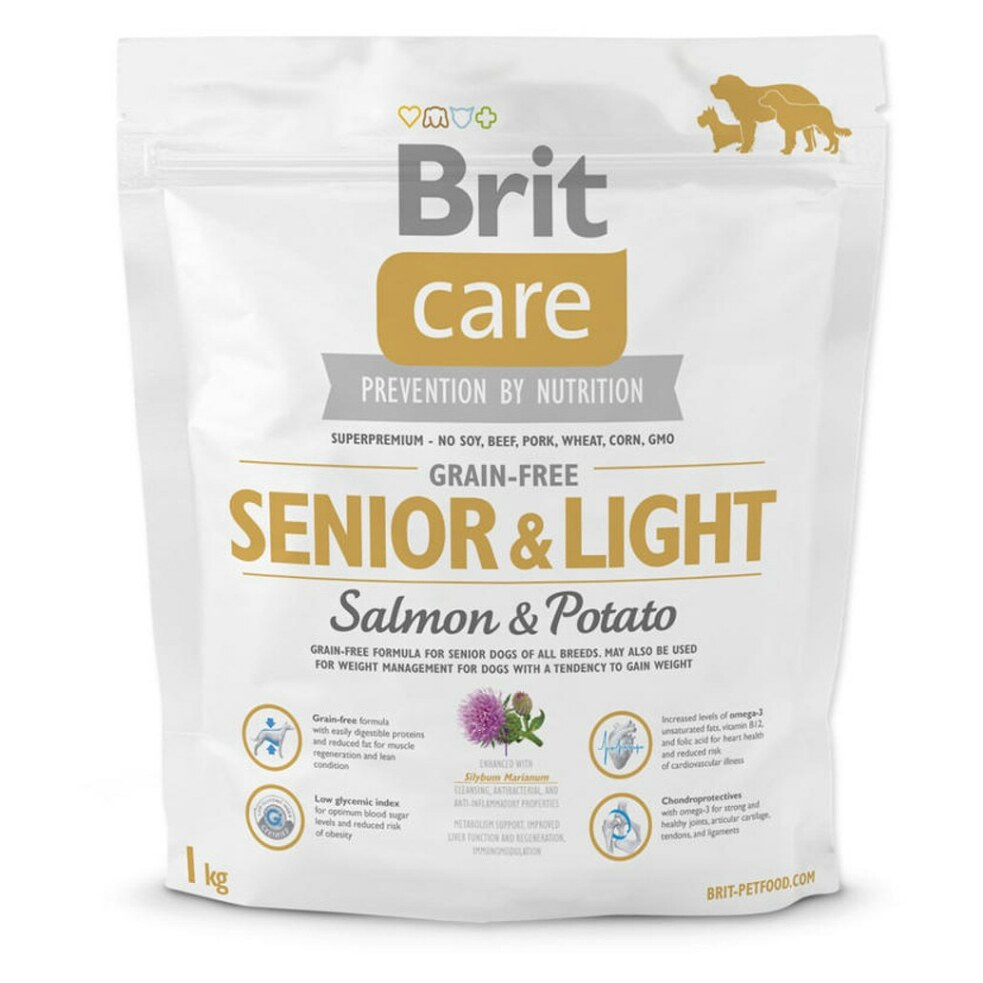BRIT Care Grain-free Senior & Light Salmon & Potato granule pro psy 1 kg