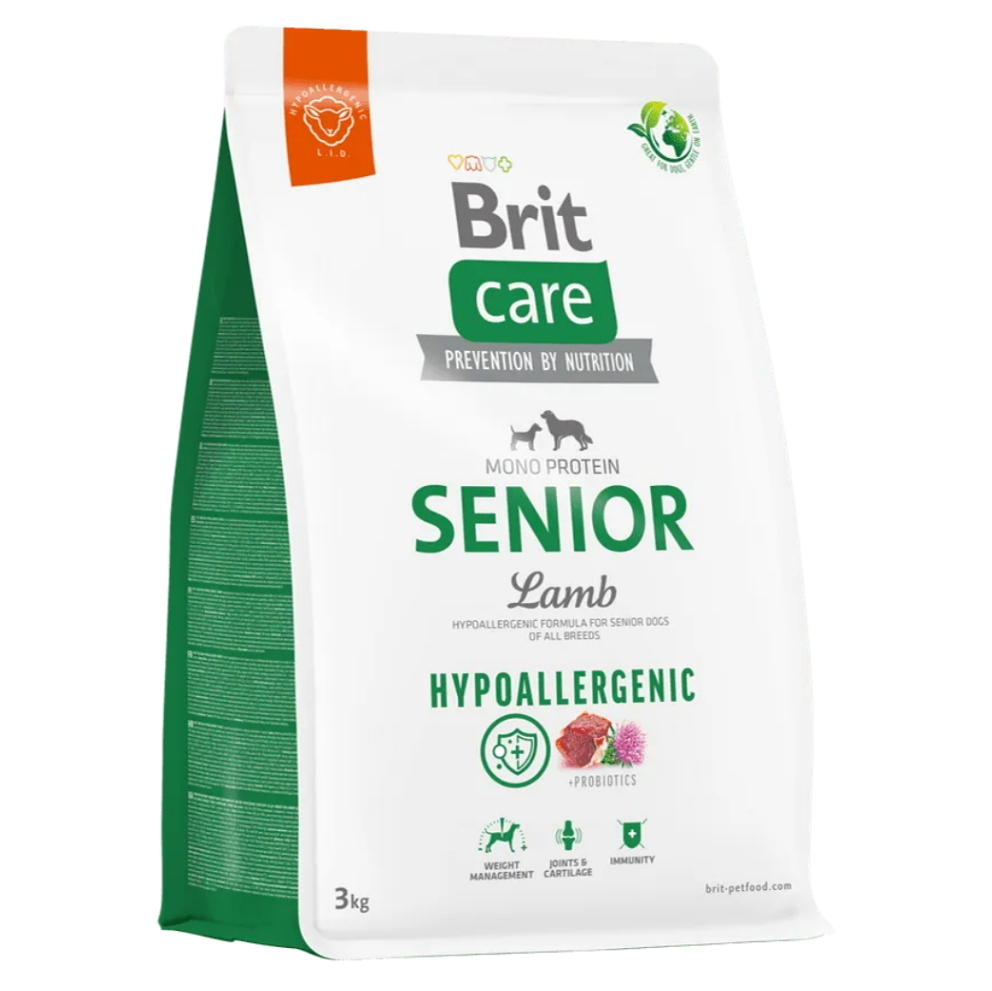 E-shop BRIT Care Hypoallergenic Senior granule pro psy 1 ks, Hmotnost balení: 12 kg