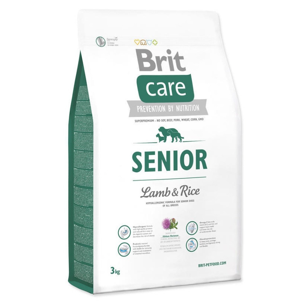 BRIT Care Senior Lamb & Rice granule pro psy 3 kg