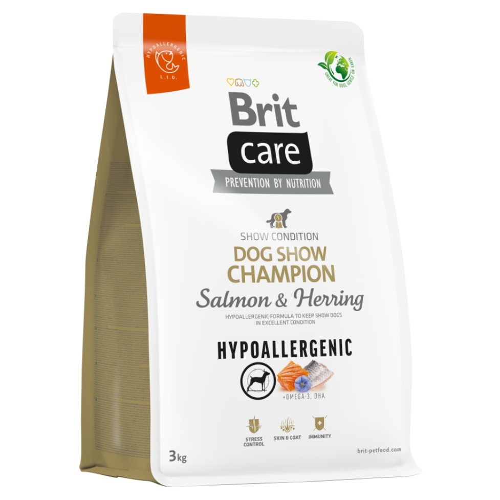 E-shop BRIT Care Hypoallergenic Dog Show Champion granule pro psy 1 ks, Hmotnost balení: 3 kg