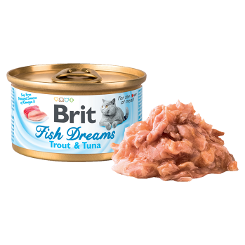 Brit Fish Dreams Trout & Tuna konzerva pro kočky 80 g