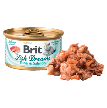 Brit Fish Dreams Tuna & Salmon konzerva pro kočky 80 g