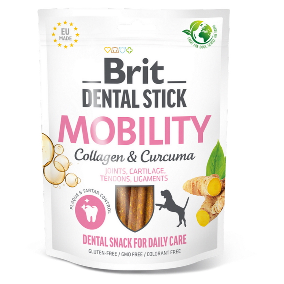 Levně BRIT Dental Stick Mobility with Curcuma & Collagen 7 kusů