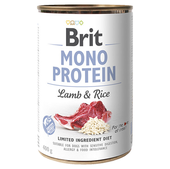BRIT Mono Protein Lamb & Rice konzerva pro psy 400 g