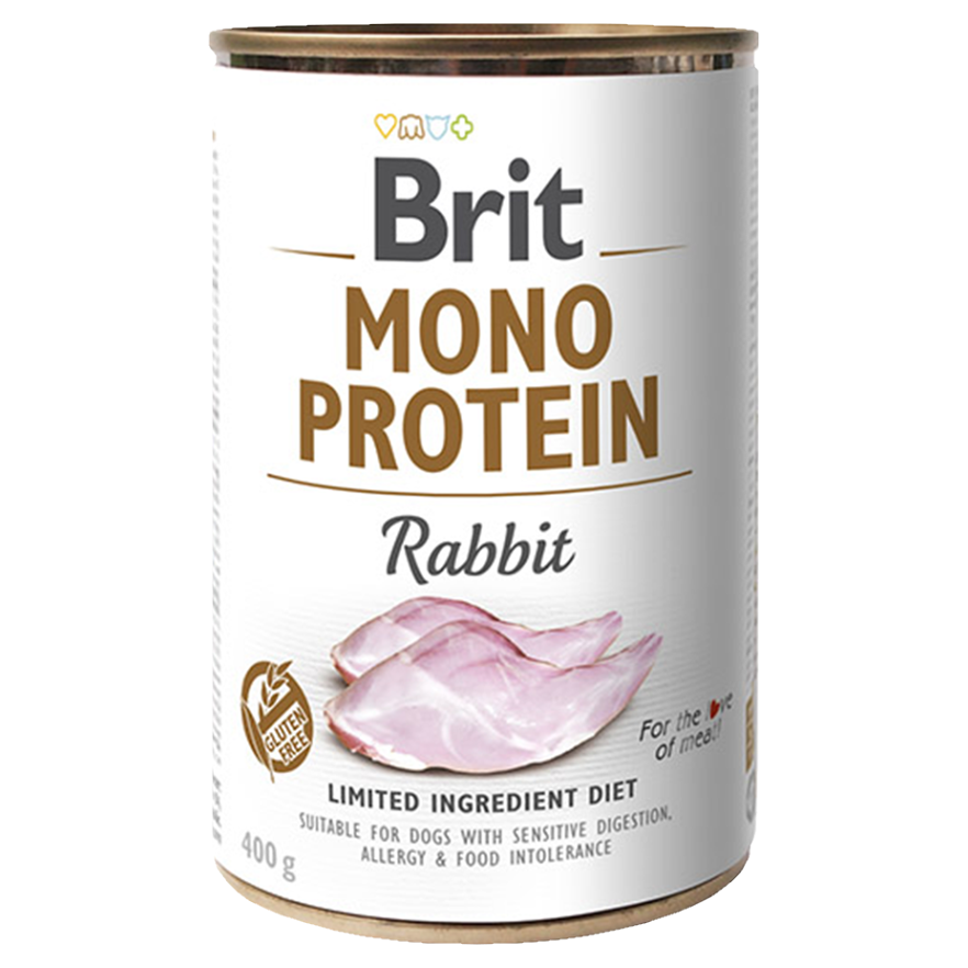 E-shop BRIT Mono Protein Rabbit konzerva pro psy 400 g