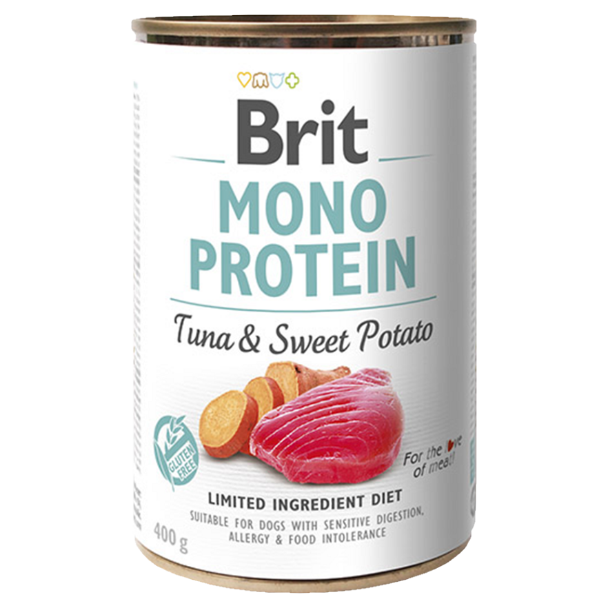 Levně BRIT Mono Protein Tuna & Sweet Potato konzerva pro psy 400 g