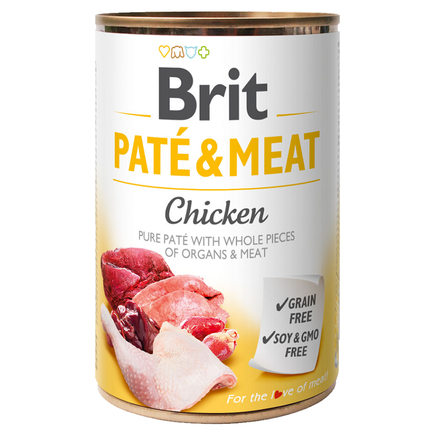 Levně BRIT Paté & Meat Chicken konzerva pro psy 400 g