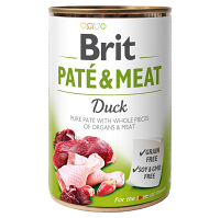 BRIT Paté & Meat Duck konzerva pro psy 400 g