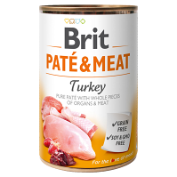 BRIT Paté & Meat Turkey konzerva pro psy 400 g