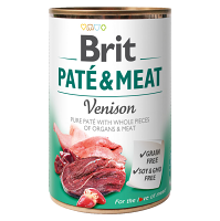 BRIT Paté & meat venison konzerva pro psy 400 g