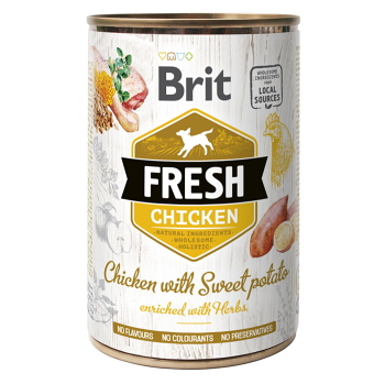 BRIT Fresh Chicken with Sweet Potato konzerva pro psy 400 g