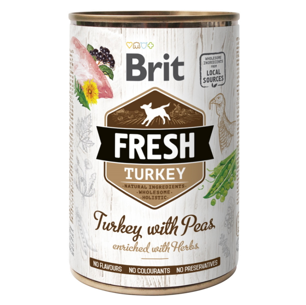 E-shop BRIT Fresh Turkey with Peas konzerva pro psy 400 g