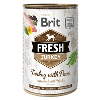 BRIT Fresh Turkey with Peas konzerva pro psy 400 g