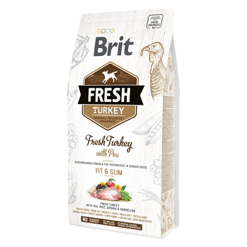 BRIT Fresh Turkey with Pea Adult Fit & Slim granule pro psy, Hmotnost balení: 2,5 kg