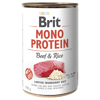 BRIT Mono Protein Beef & Rice konzerva pro psy 400 g
