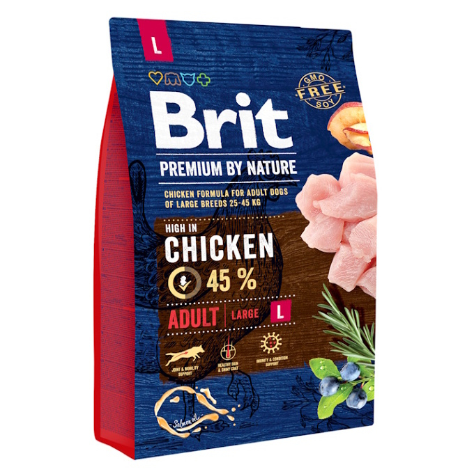 Levně BRIT Premium by Nature Adult L granule pro psy 1 ks, Hmotnost balení: 8 kg