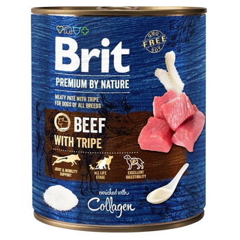 BRIT Premium by Nature Beef & Tripes konzerva pro psy 1 ks, Hmotnost balení: 800 g