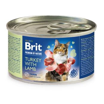 BRIT Premium by Nature Turkey with Lamb konzerva pro kočky 200 g