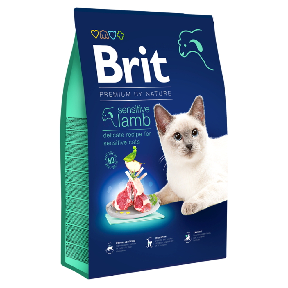 E-shop BRIT Premium by Nature Sensitive Lamb granule pro kočky 1 ks, Hmotnost balení: 1,5 kg