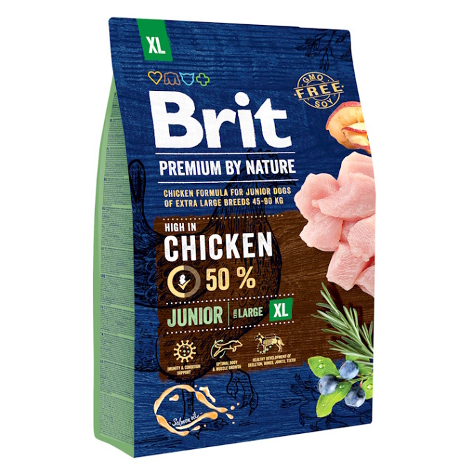 Levně BRIT Premium by Nature Junior XL granule pro extra velké psy 1 ks, Hmotnost balení: 3 kg