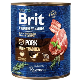 BRIT Premium by Nature Pork & Trachea konzerva pro psy 1 ks, Hmotnost balení: 800 g
