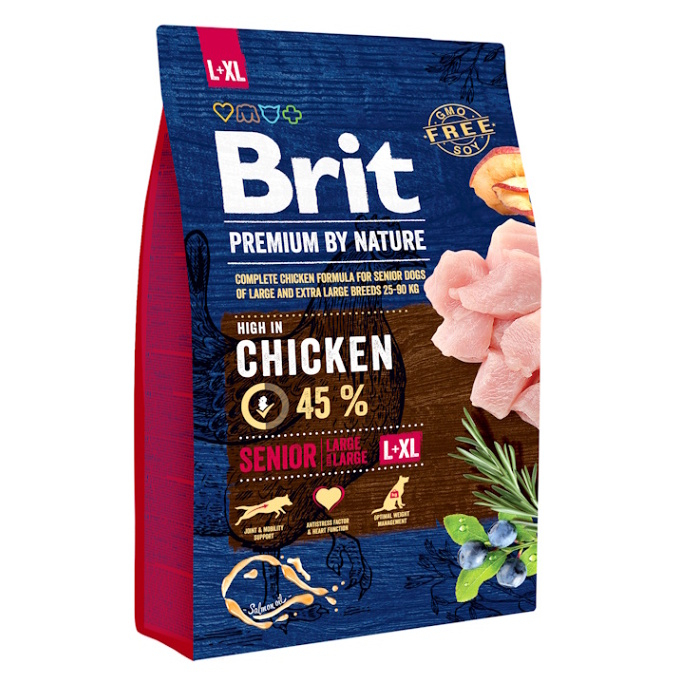E-shop BRIT Premium by Nature Senior L+XL granule pro psy 1 ks, Hmotnost balení: 15 kg