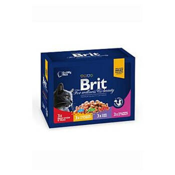 BRIT Premium Cat kapsa Family Plate 1200 g (12x100 g)