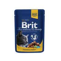 BRIT Premium Cat kapsa with Chicken & Turkey 100 g