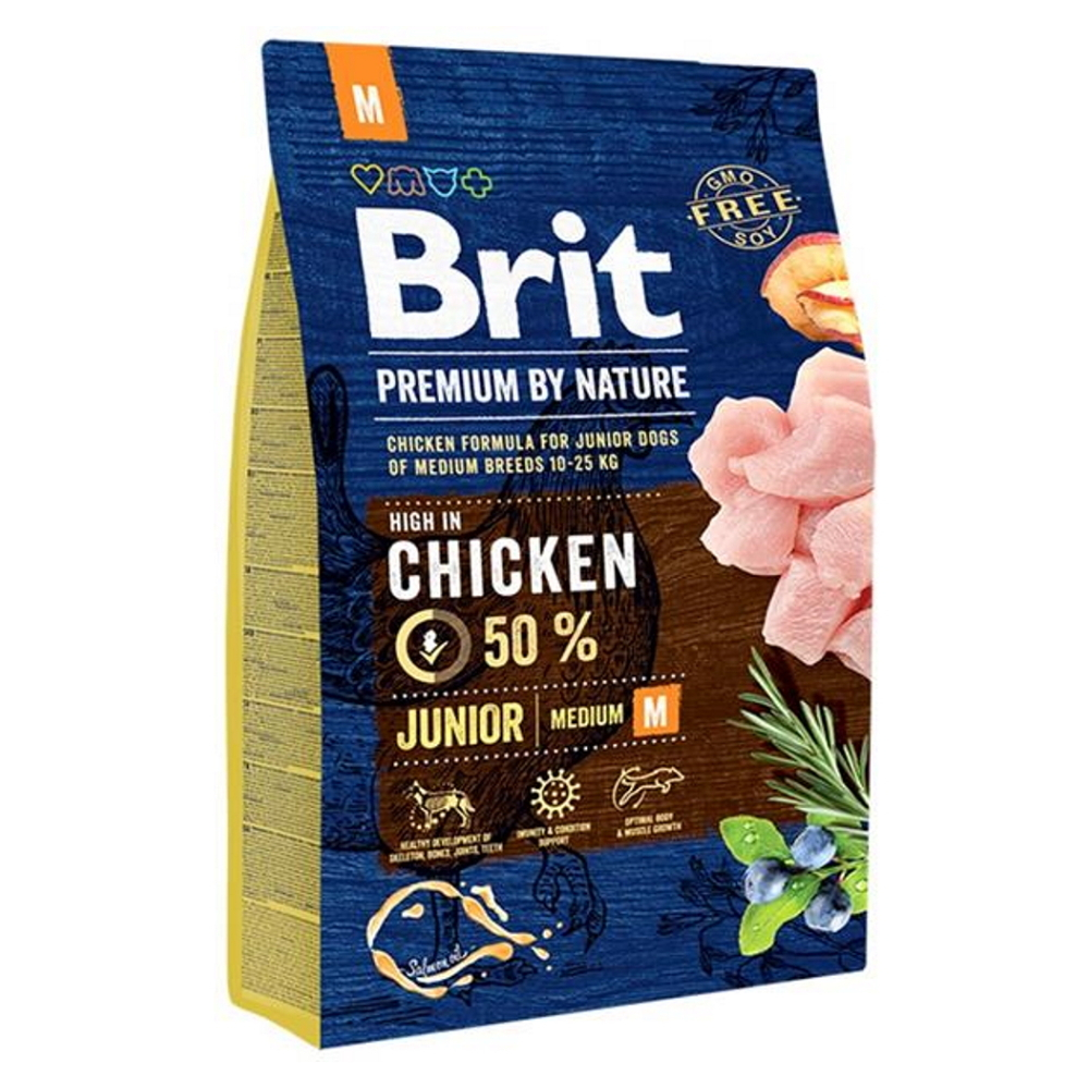 Levně BRIT Premium by Nature Junior M granule pro psy 1 ks, Hmotnost balení: 3 kg