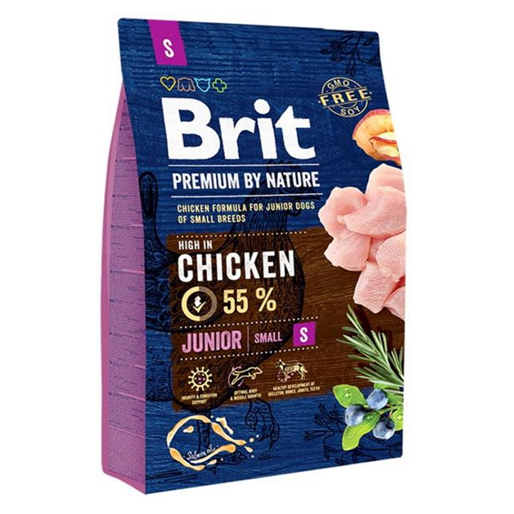 Levně BRIT Premium by Nature Junior S granule pro psy 1 ks, Hmotnost balení: 3 kg