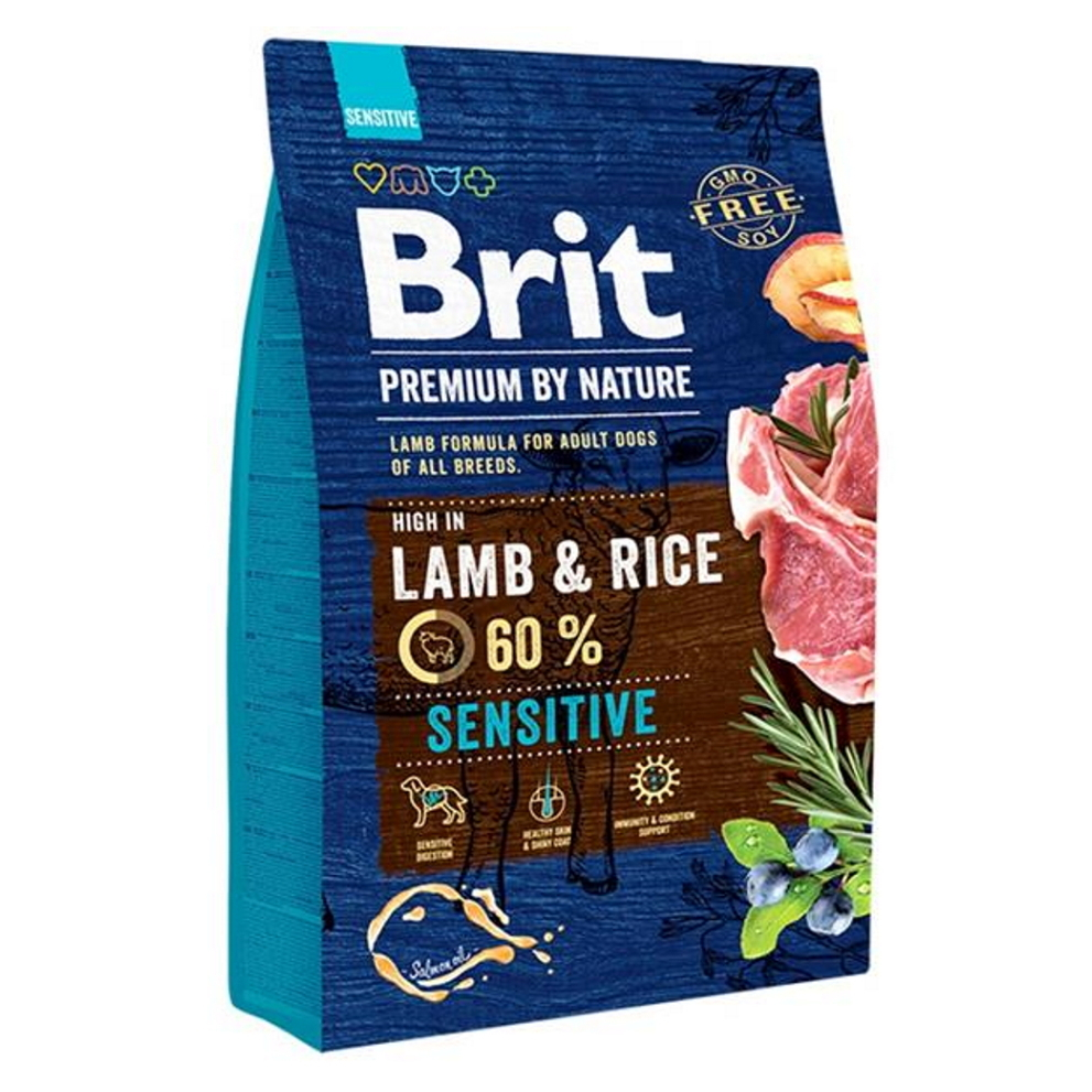 E-shop BRIT Premium by Nature Sensitive Lamb granule pro psy 1 ks, Hmotnost balení: 3 kg