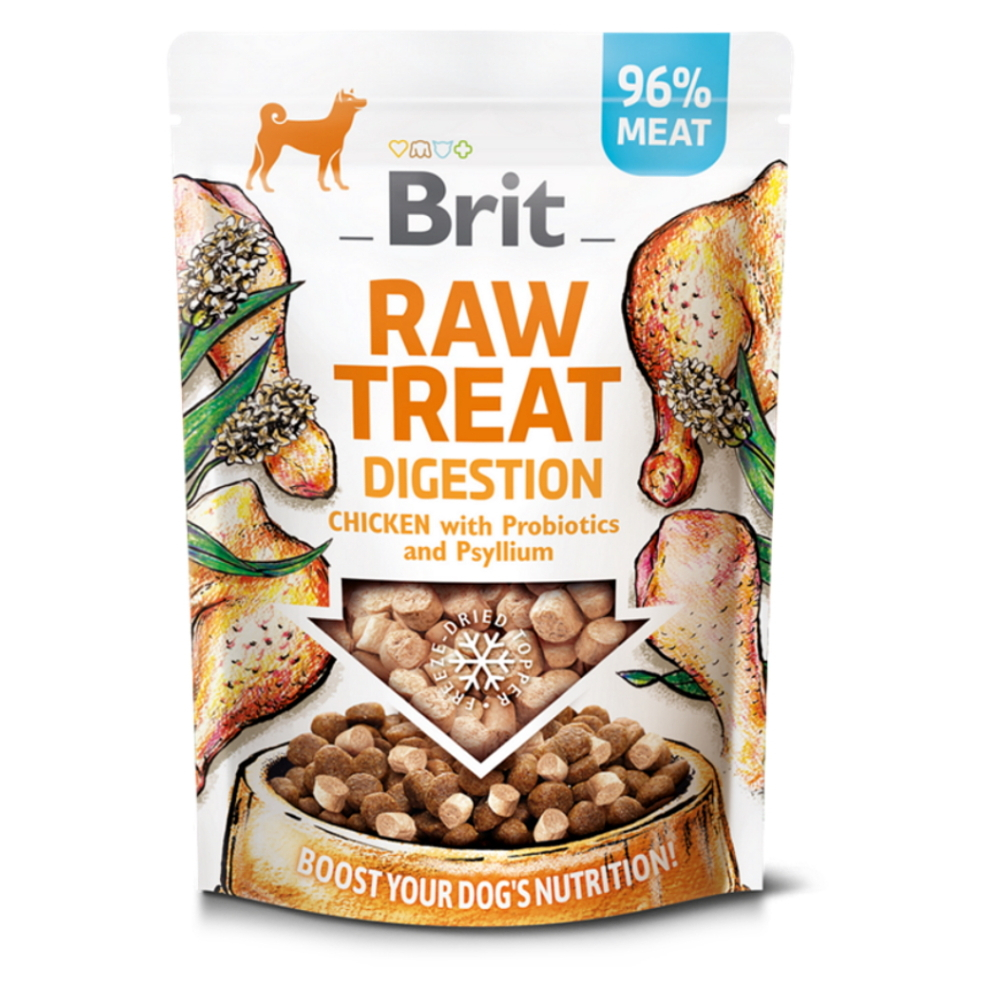 E-shop BRIT Raw Treat Digestion Chicken pamlsky pro psy 40 g