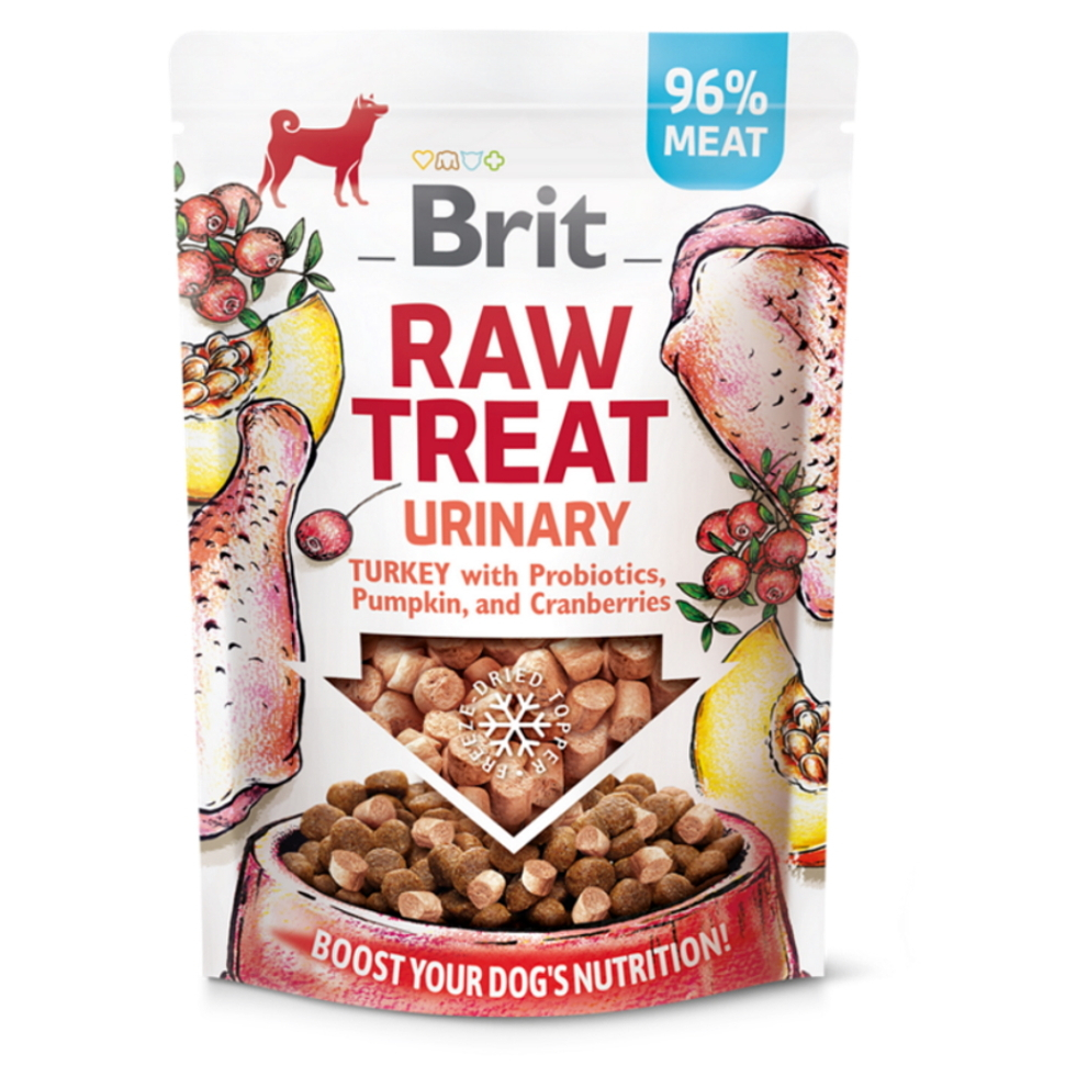 Levně BRIT Raw Treat Urinary Turkey pamlsky pro psy 40 g