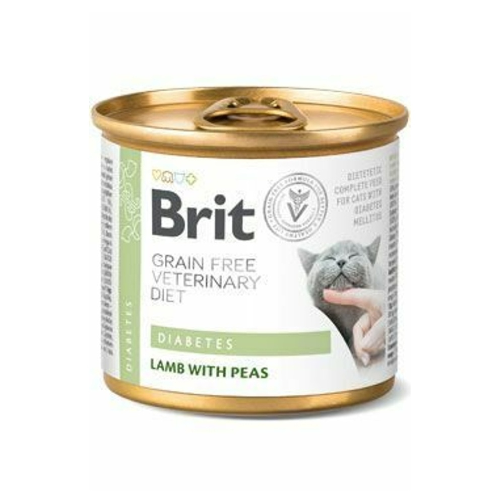 E-shop BRIT Veterinary diet grain free diabetes konzerva pro kočky 200 g