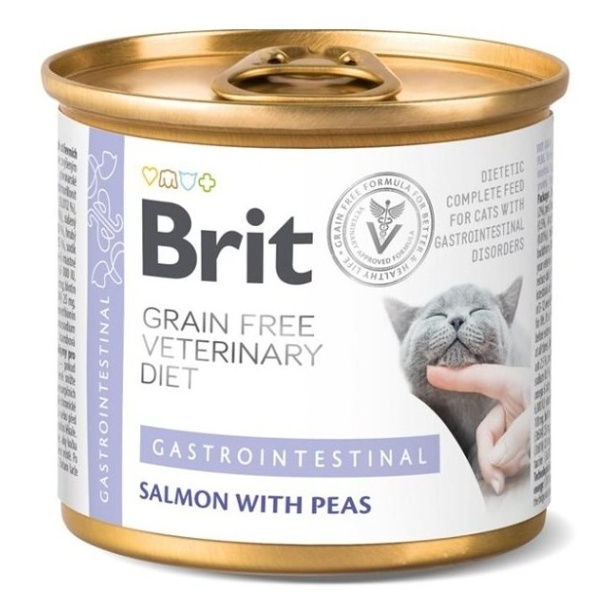 Levně BRIT Veterinary diet grain free gastrointestinal konzerva pro kočky 200 g