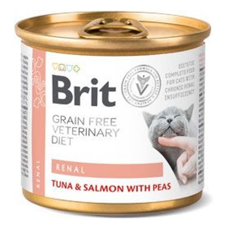 Levně BRIT Veterinary diet grain free renal pro kočky 200 g
