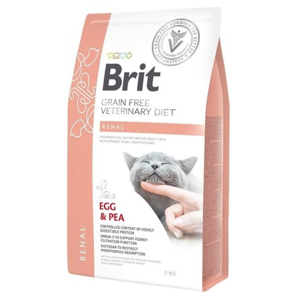 Levně BRIT Veterinary diet grain free renal granule pro kočky, Hmotnost balení: 2 kg