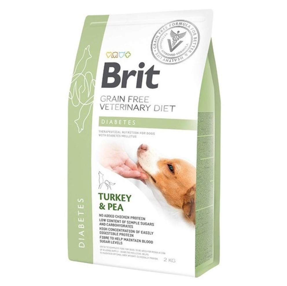 Levně BRIT Veterinary diet grain free diabetes granule pro psy, Hmotnost balení: 2 kg