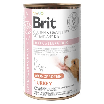 BRIT Veterinary Diet GF Mono Protein Hypoallergenic Turkey pro psy 400 g ()