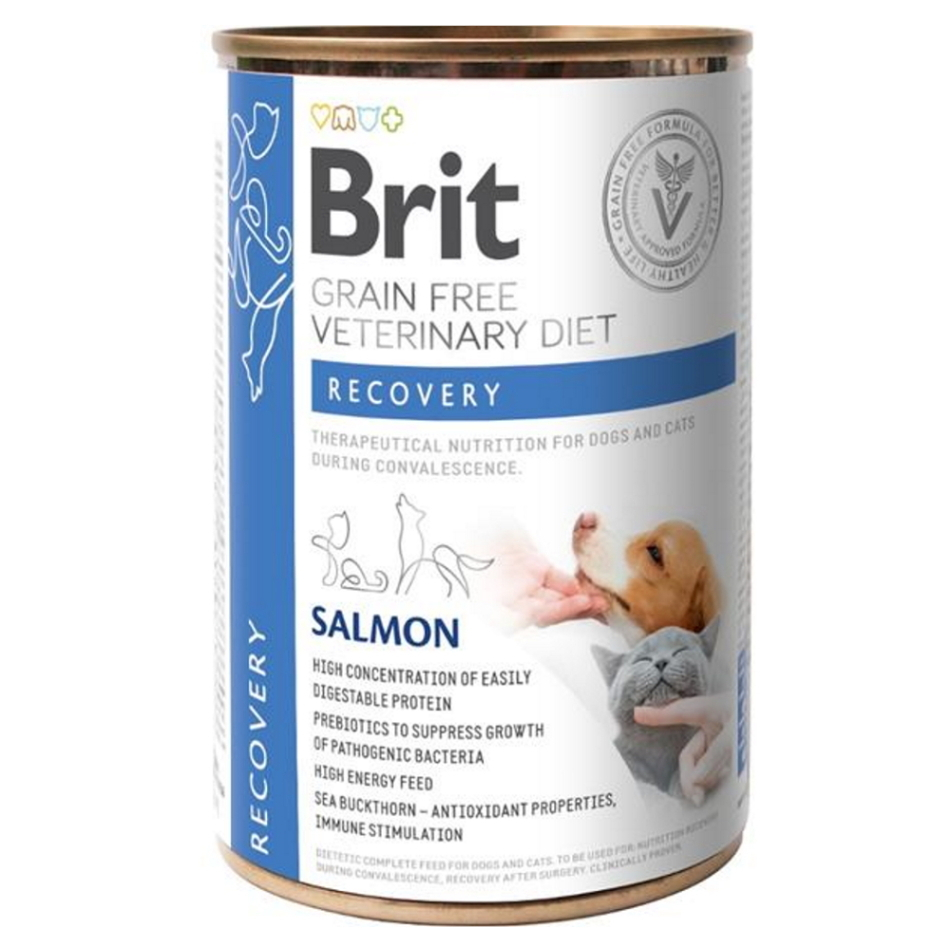 Levně BRIT Veterinary diet grain free recovery pro psy a kočky 400 g