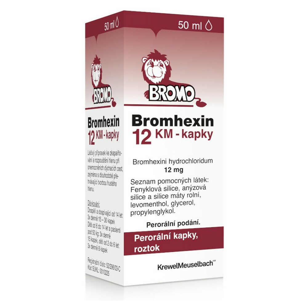 E-shop BROMHEXIN 12 Kapky, roztok 50 ml