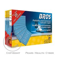 BROS Suchá náplň proti komárům do elektrického odpařovače 20 kusů