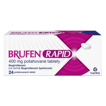 BRUFEN Rapid 400 mg 24 potahovaných tablet (Na bolest hlavy)