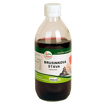 SUNFOOD Brusinková šťáva 300 ml (Sirupy a šťávy)