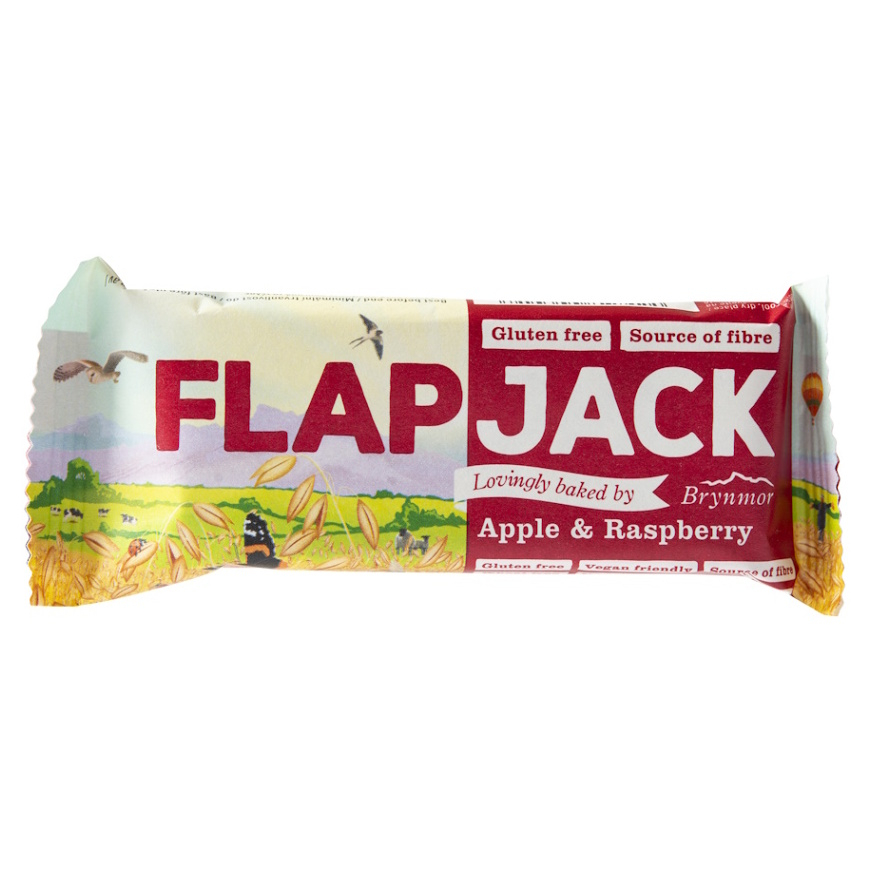 Levně BRYNMOR Flapjack ovesný malina-jablečná šťáva bezlepkový 80 g