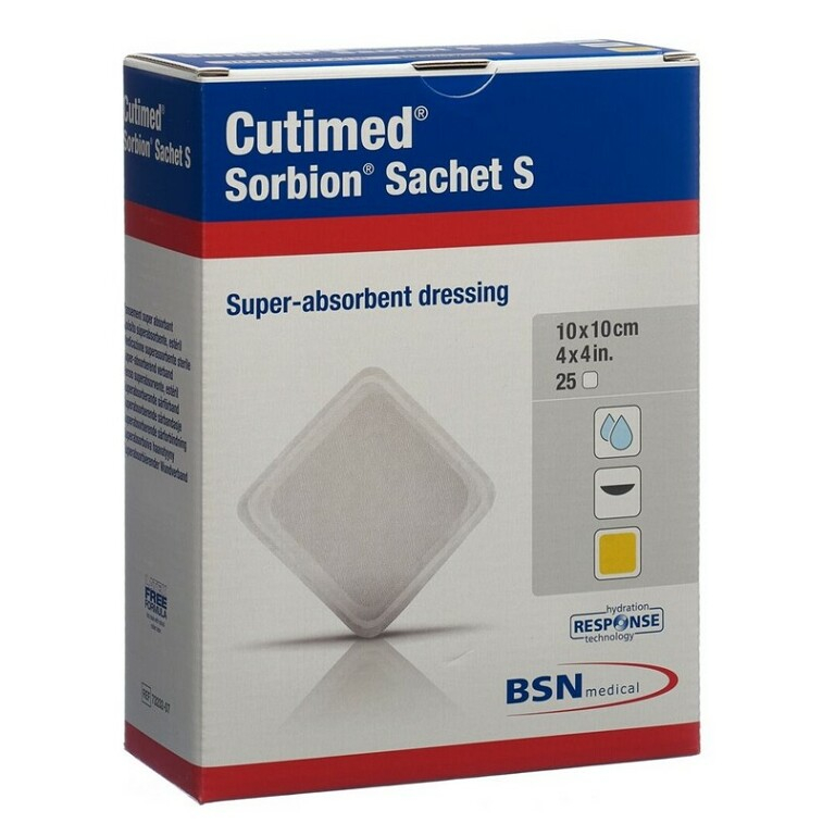 E-shop BSN MEDICAL Cutimed sorbion sachet 10cm x 10cm 25ks 7323207
