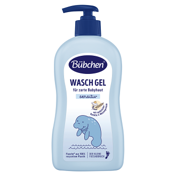 BÜBCHEN Baby mycí gel 400 ml (Mýdla a sprchové gely pro děti) - Přírodní, Zvláčňující, Ekologické