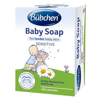 BÜBCHEN Baby mýdlo 125 g (Mýdla a sprchové gely pro děti) - Přírodní, Hypoalergenní, Zvláčňující, Čistící