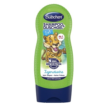 BÜBCHEN Kids šampon a sprchový gel tygr 230 ml (Dětské šampony) - Čistící