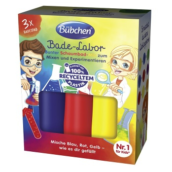 BÜBCHEN Koupelová laboratoř 3 x 50 ml (Pěny a potřeby do koupele) - Pěnivé, Hypoalergenní
